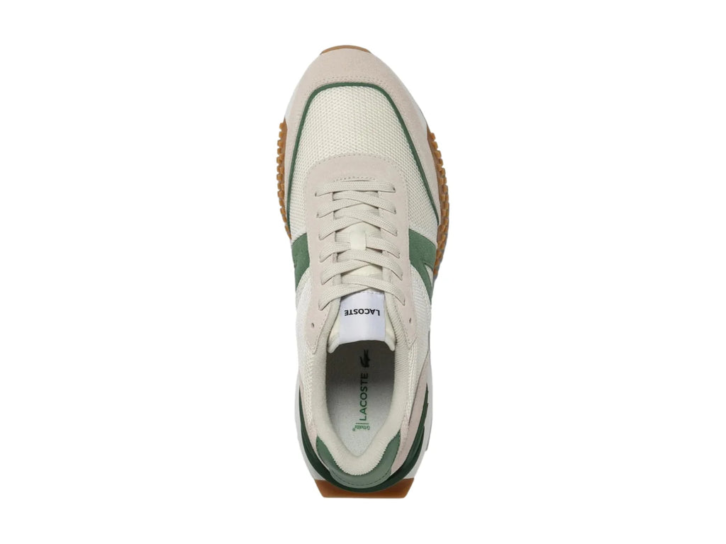 Tenis Lacoste L Spin Deluxe Blanco y Verde para Hombre
