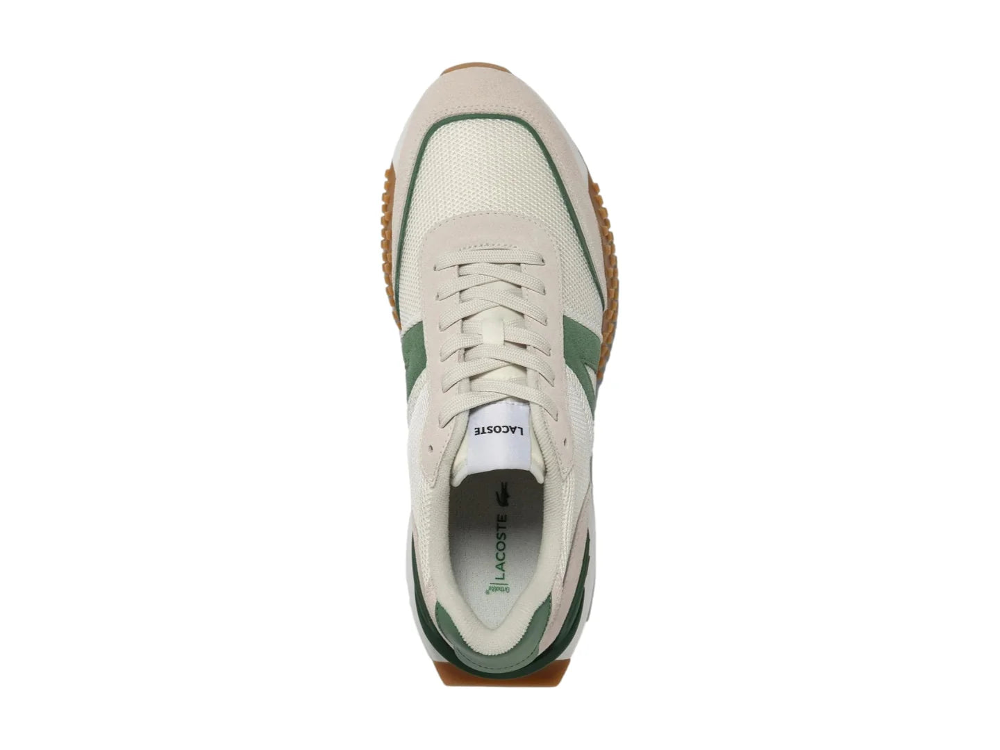 Tenis Lacoste L Spin Deluxe Blanco y Verde para Hombre