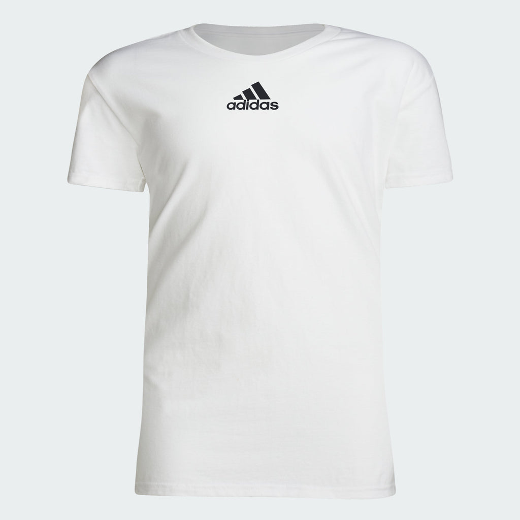 Kids' adidas SS PREGAME TEE BLANK LOGO