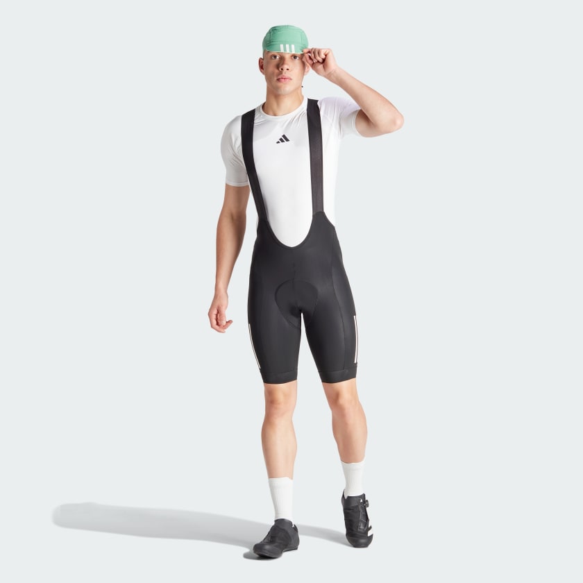 Men's adidas Essentials 3-Stripes Padded Cycling Bib Shorts