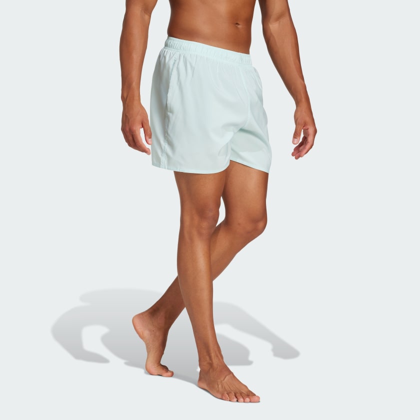 Men's adidas Solid CLX Short-Length Swim Shorts