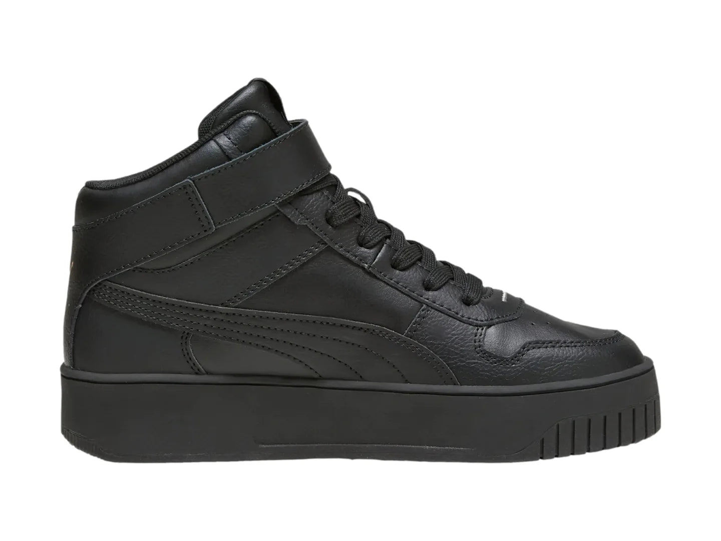 Tenis PUMA Carina Street Mid Negro y Oro para Mujer