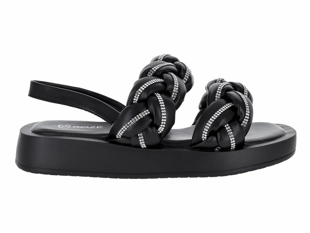 Sandalias Roze Color Negro para Mujer