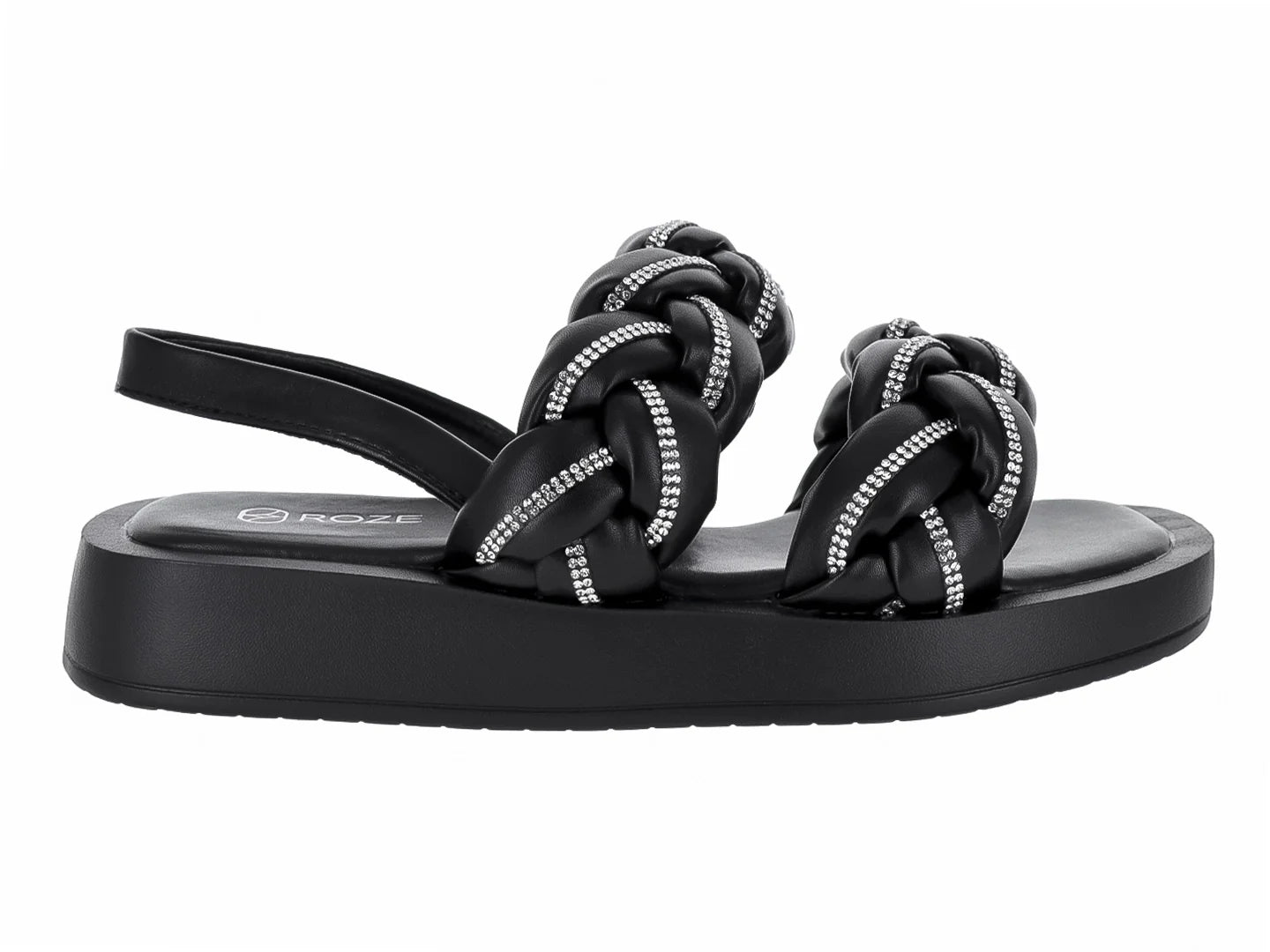 Sandalias Roze Color Negro para Mujer