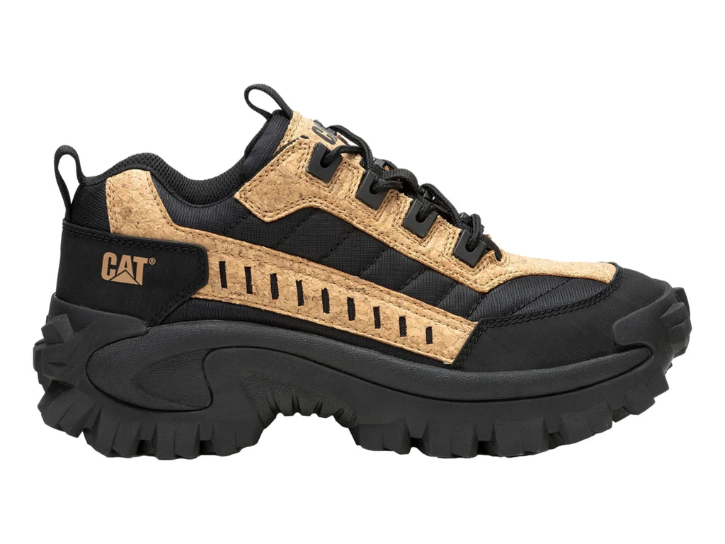 Tenis de Excursionismo Caterpillar Negro y Beige para Hombre