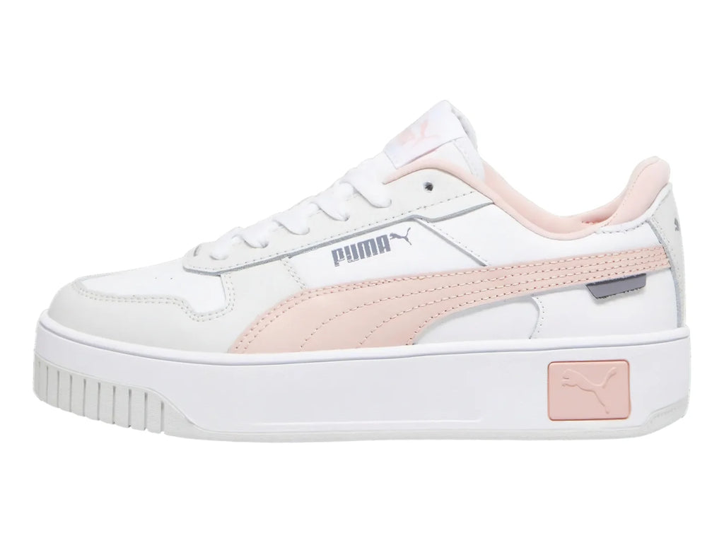 Tenis PUMA Carina Street Blanco y Rosa para Niña