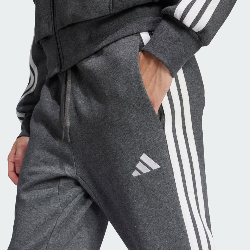 Men's adidas Essentials 3-Stripes Open Hem Fleece Pants