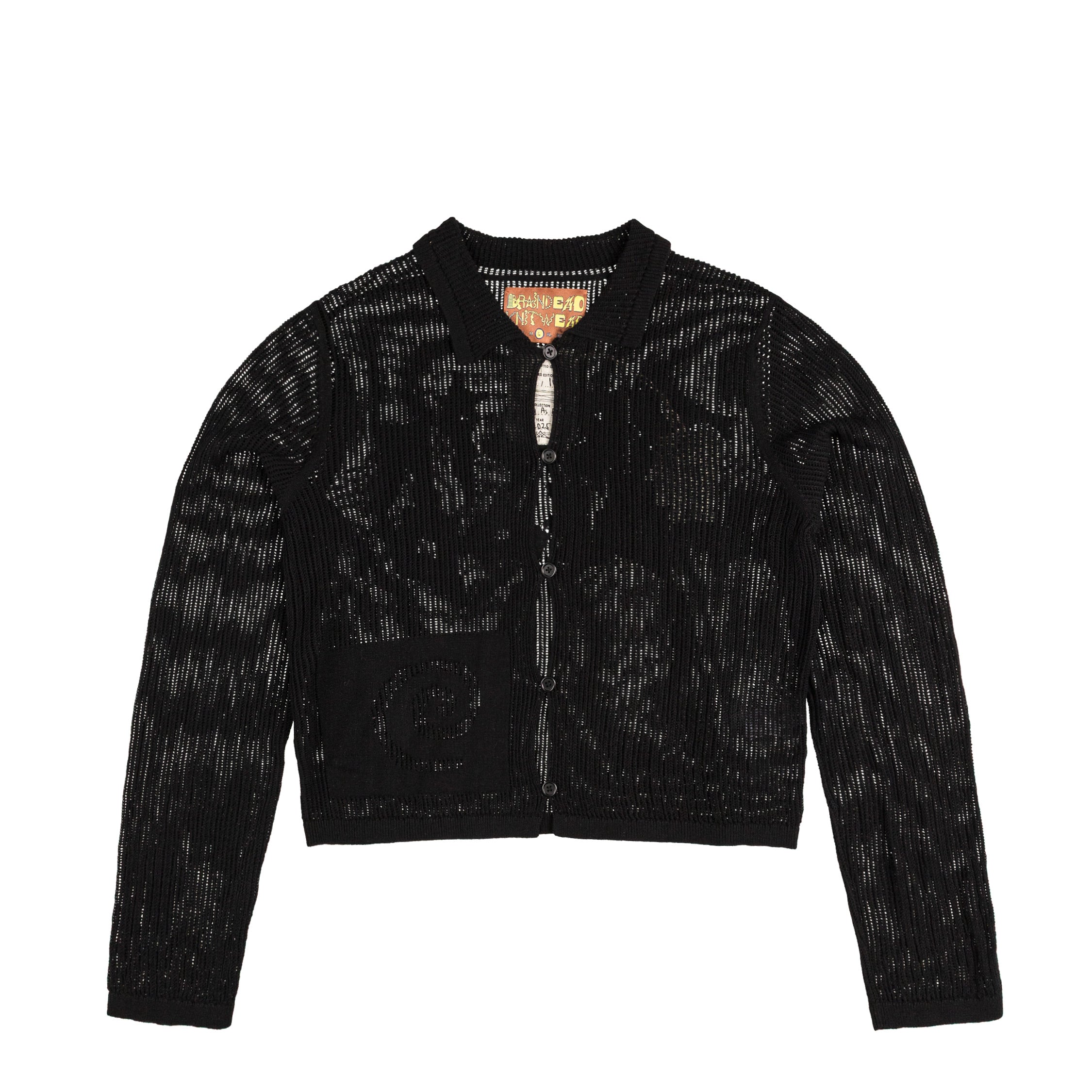 Brain Dead Mesh Knit Spiral Cardigan