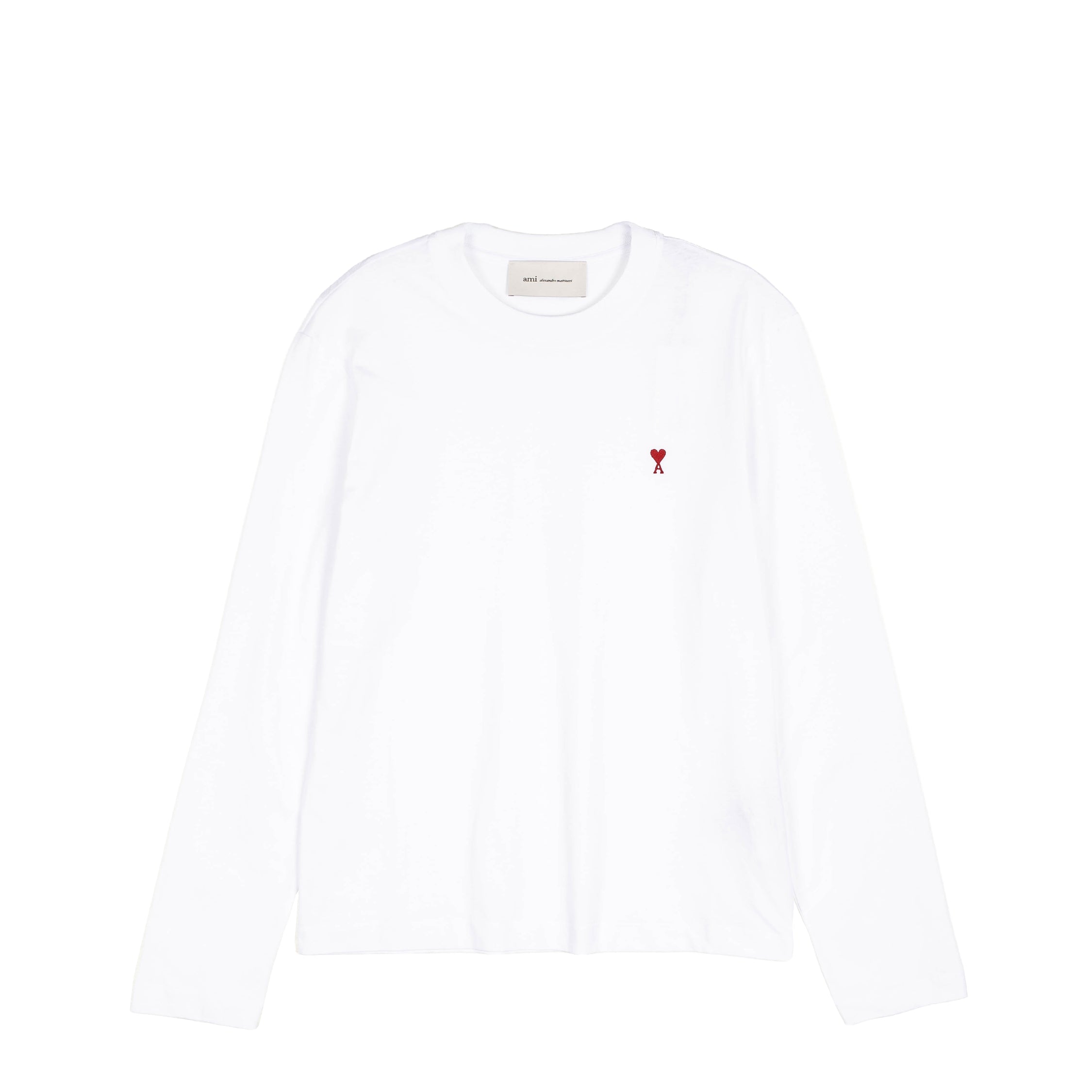 AMI Paris	Red Ami De Coeur Long Sleeve T-Shirt