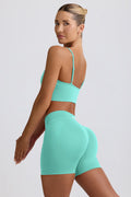Define Luxe Mini Shorts in Mint