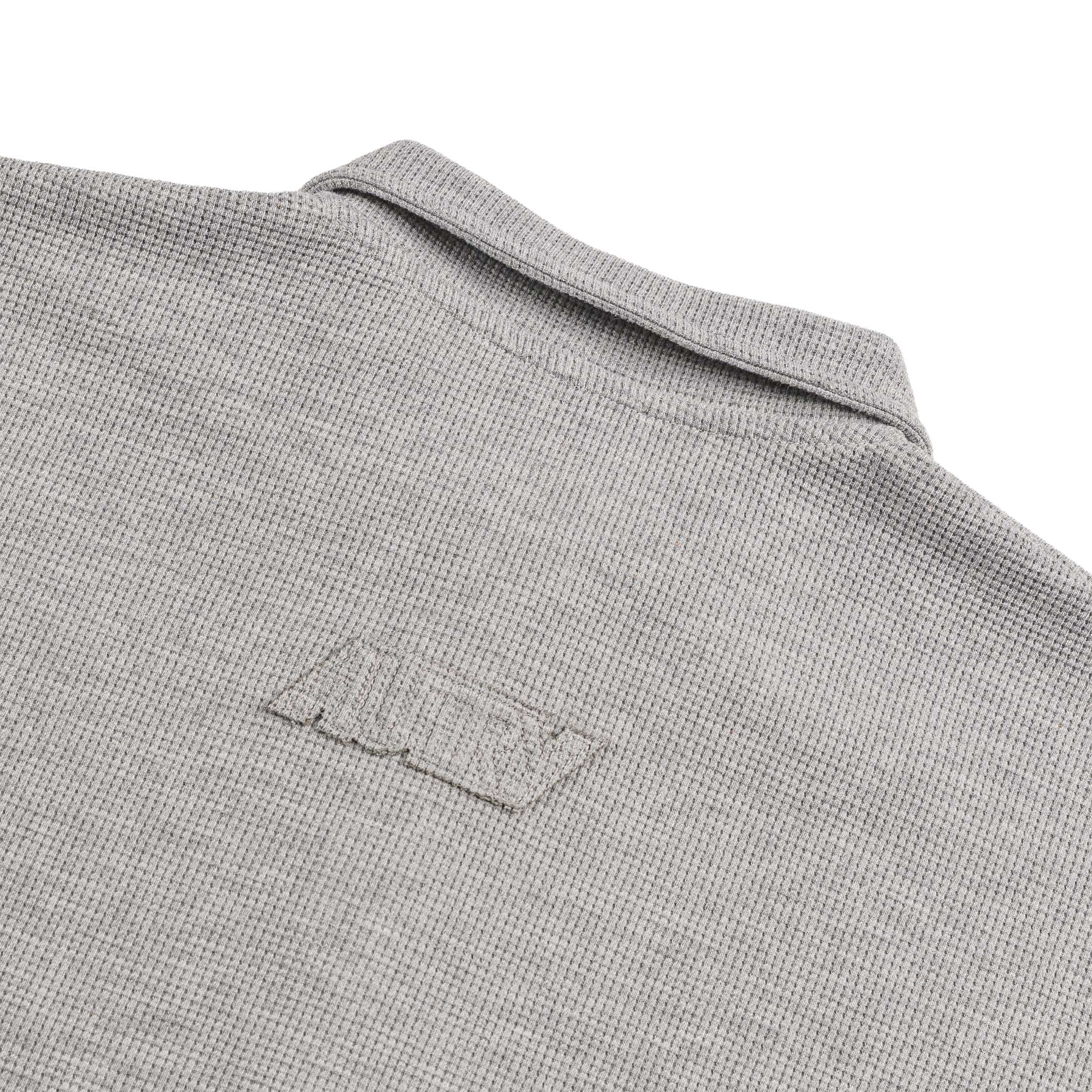 Autry Tonal Logo Waffle Long-Sleeve Polo