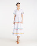 Hollie Midi Dress in Rainbow Ric Rac
