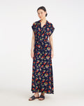 Devin V-Neck Midi Dress in Cherry Blossom