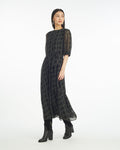 Sophie Tie Waist Midi Dress in Dainty Check