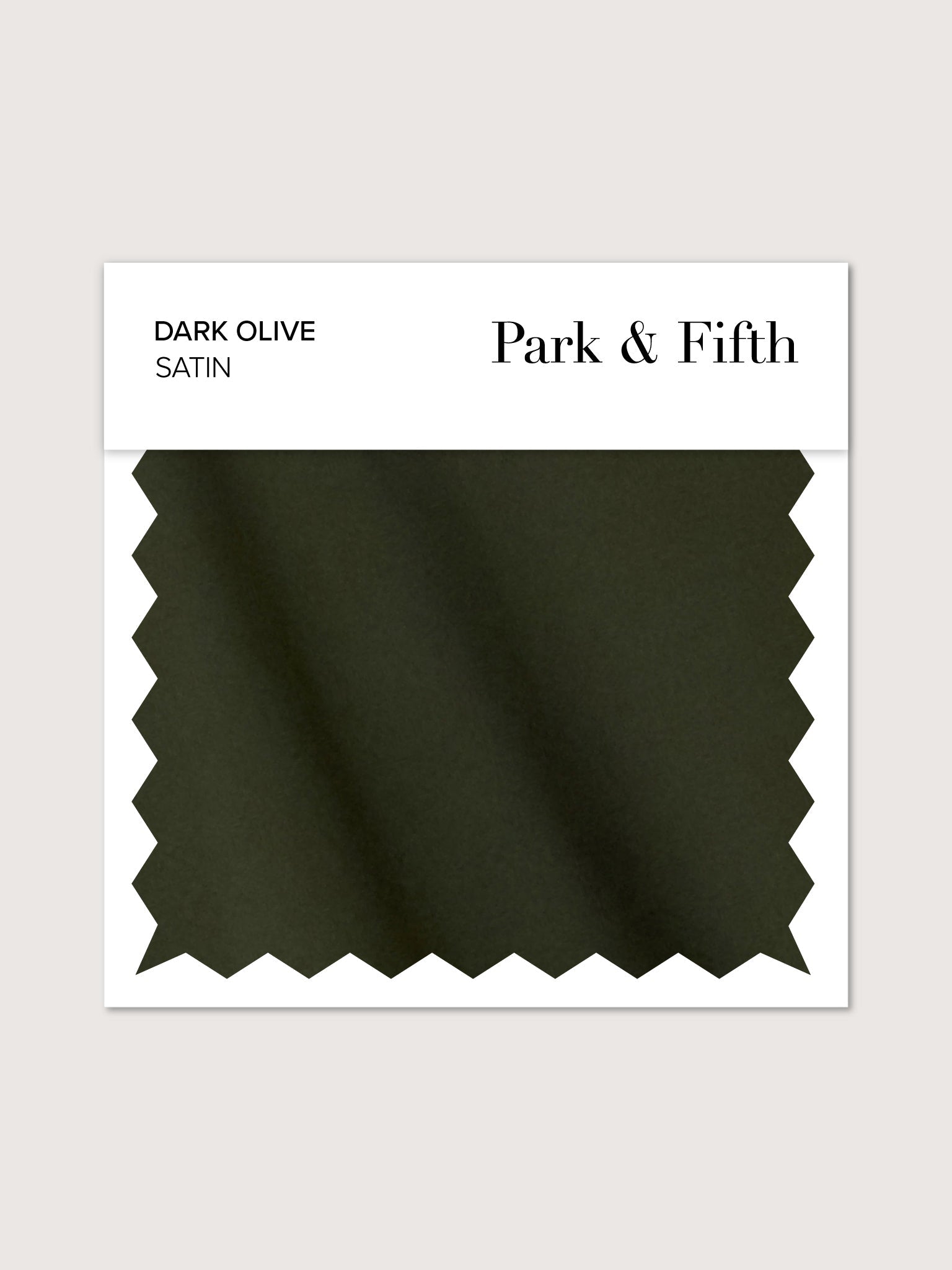 Dark Olive Satin Swatch