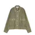 Brain Dead Cropped Nylon Button Up Shirt