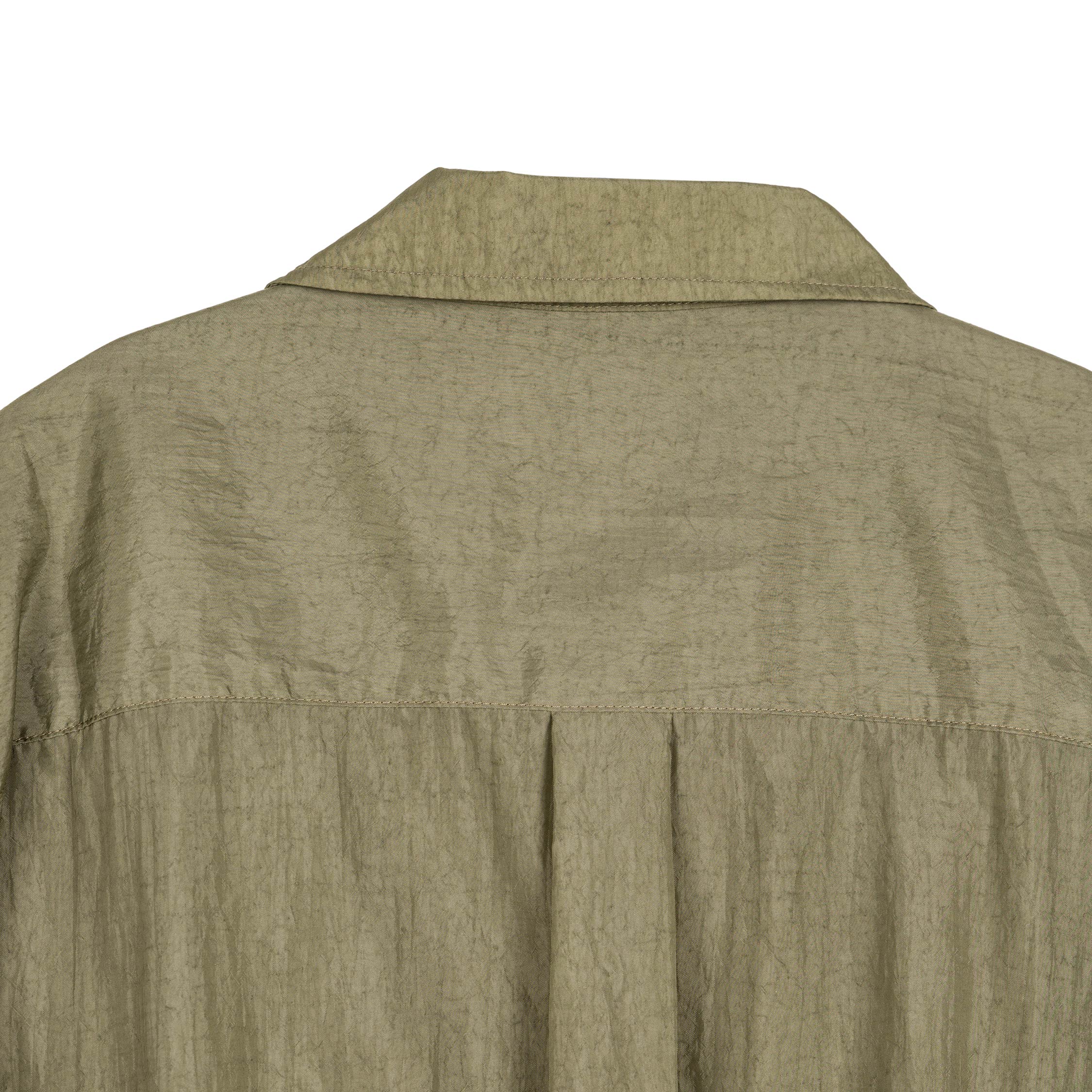 Brain Dead Cropped Nylon Button Up Shirt