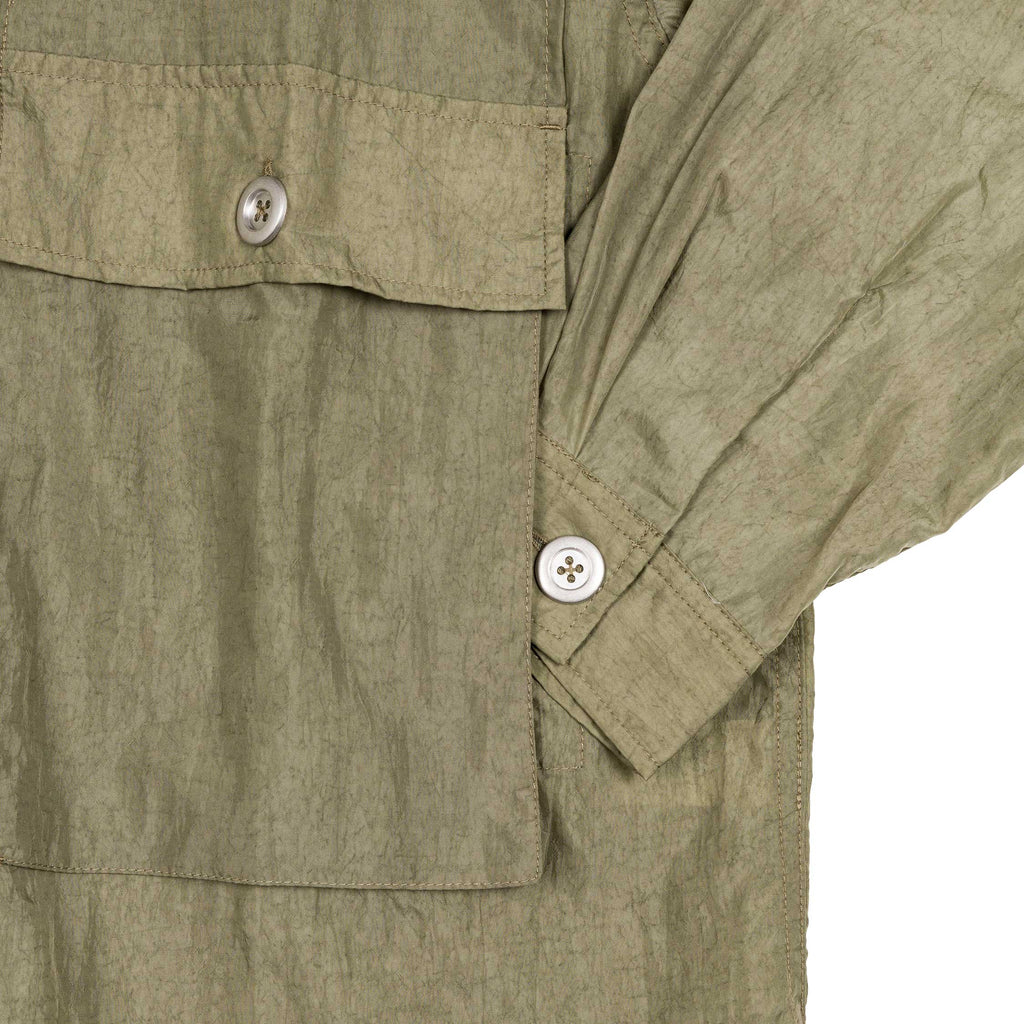 Brain Dead Cropped Nylon Button Up Shirt