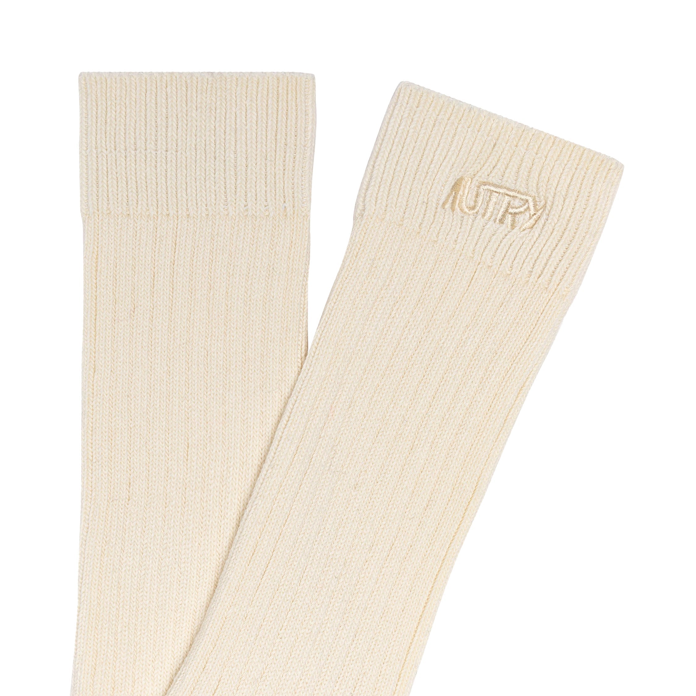 Autry Ribbed Socks with Embroidered Logo