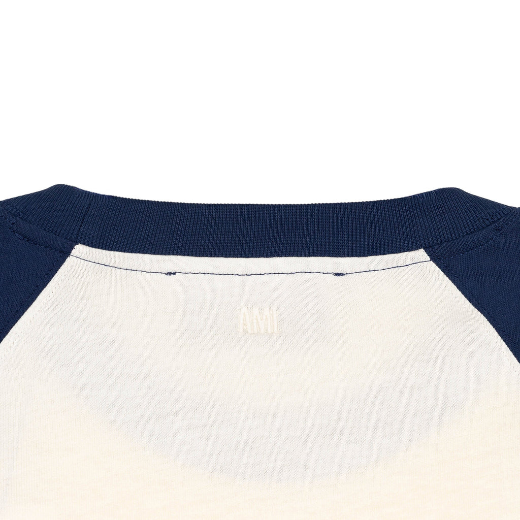 AMI Paris	Ami De Coeur Knitted Patch T-Shirt