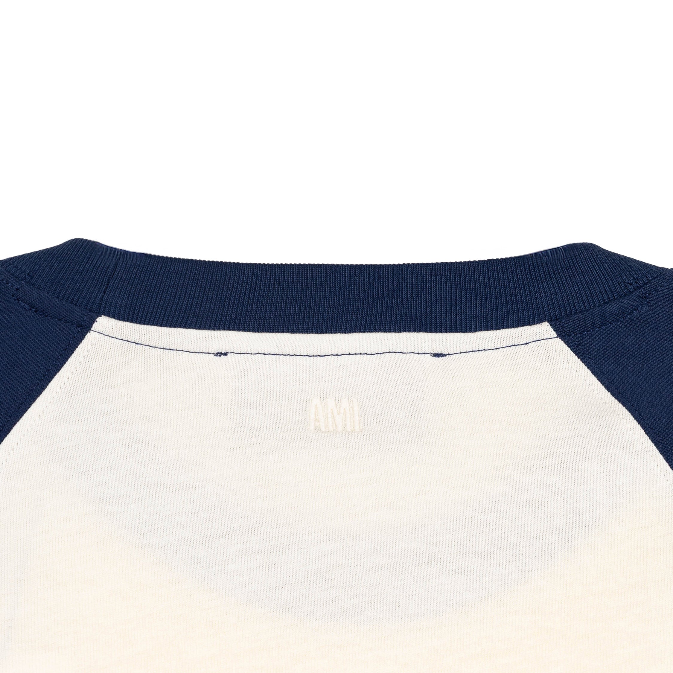 AMI Paris	Ami De Coeur Knitted Patch T-Shirt