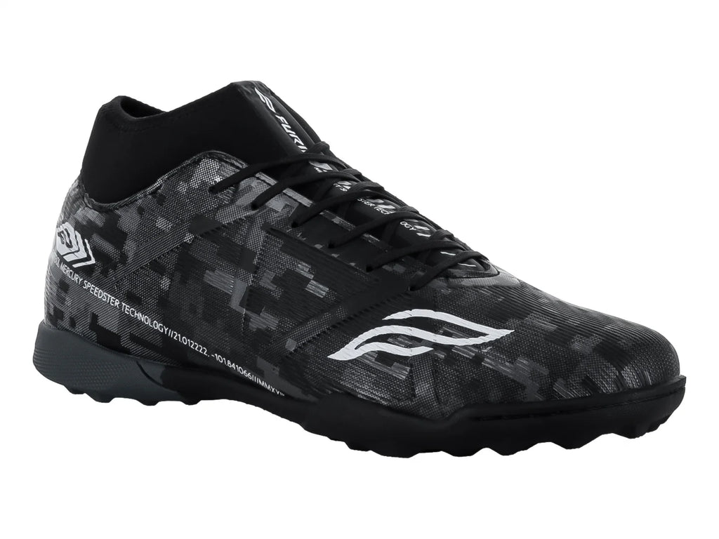 Tenis de Fútbol Furia Negro Plata para Hombre