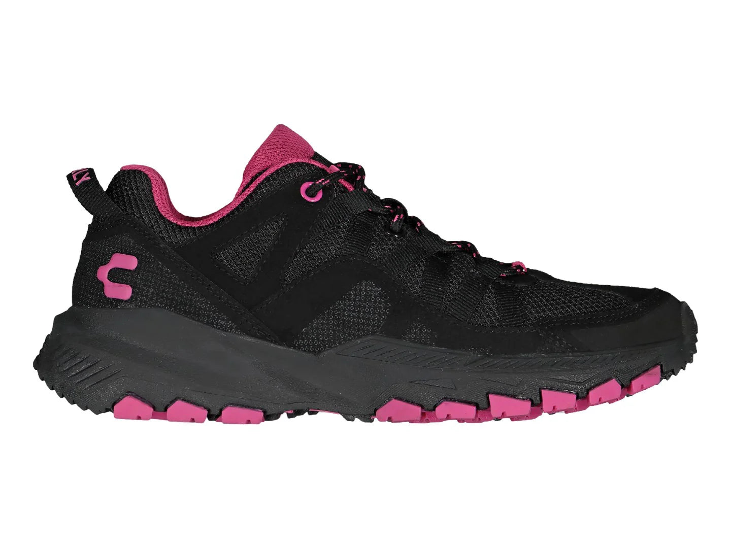 Tenis Charly Negro con Fucsia para Mujer