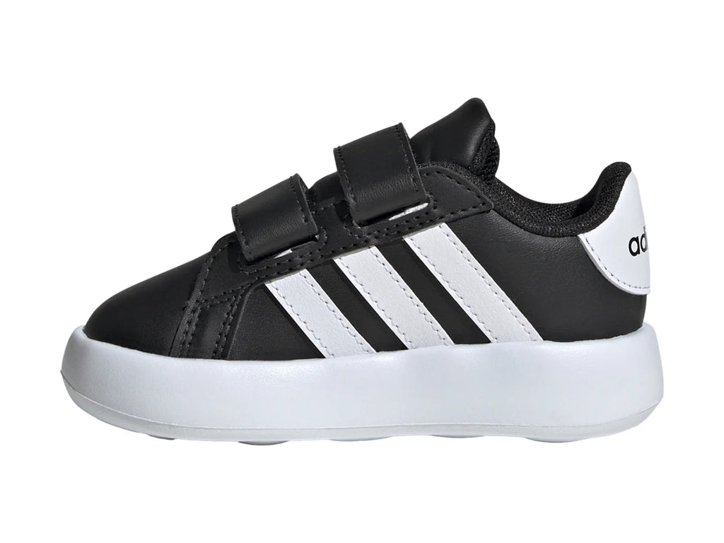 Tenis Adidas Grand Court 20 Negro con Blanco para Niño
