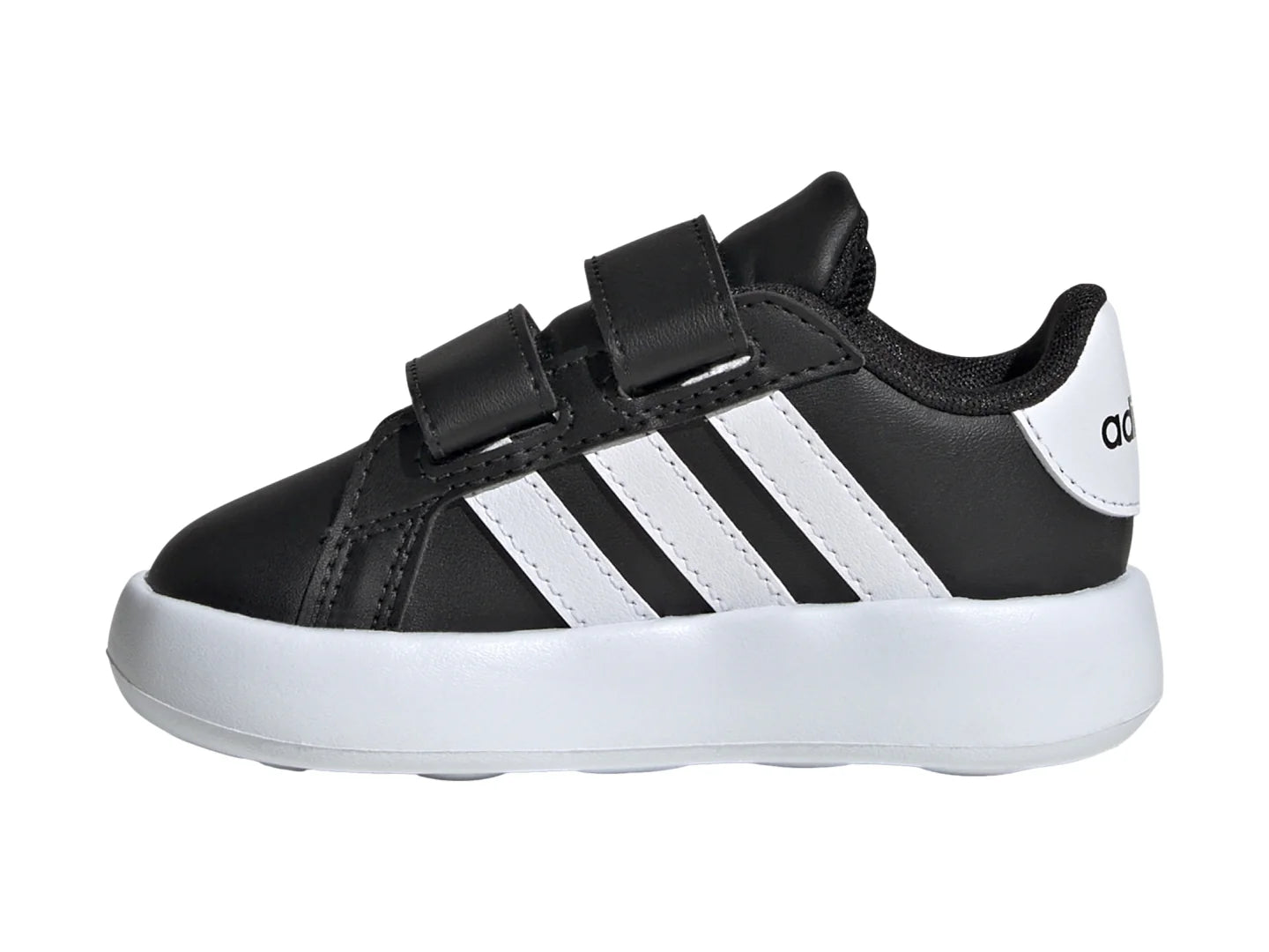 Tenis Adidas Grand Court 20 Negro con Blanco para Niño