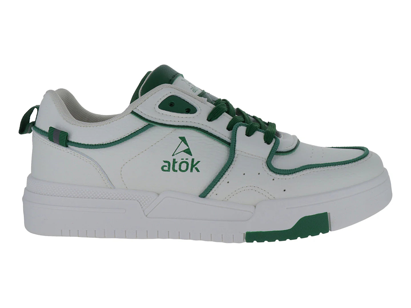 Tenis ATOK Blanco con Verde para Hombre
