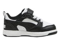 Tenis PUMA Rebound V6 Lo Blanco y Negro para Niño