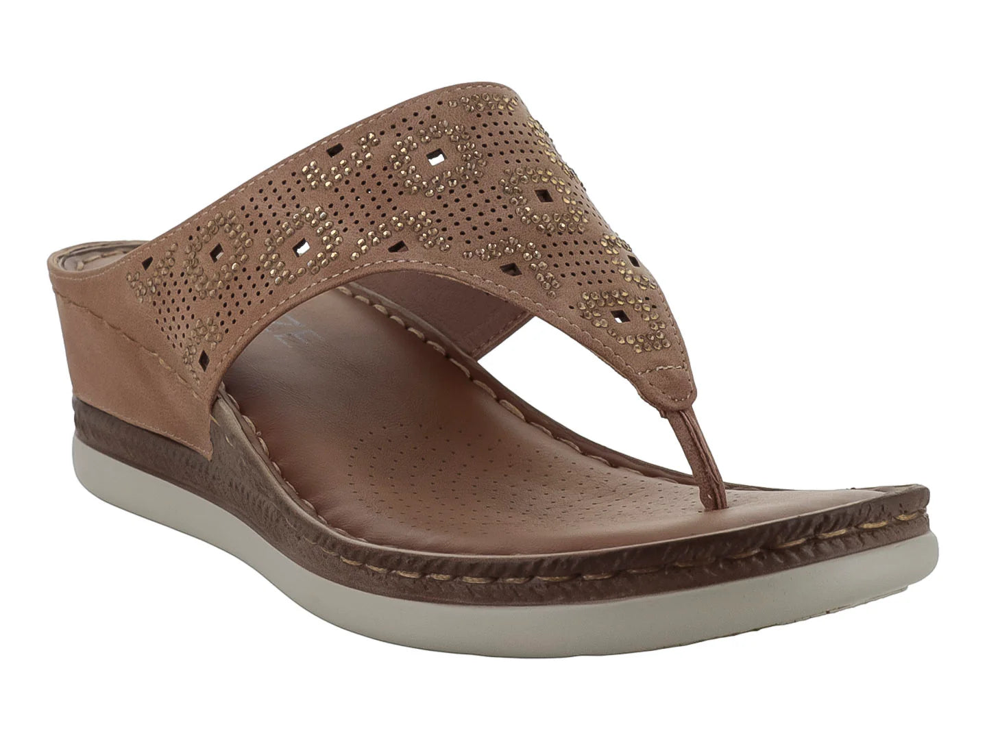 Sandalias ROZE Confort Color Café para Mujer
