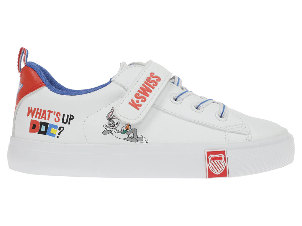 Tenis K SWISS Mini Trinity Bugsy Blanco y Azul para Niño