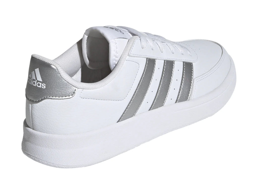 Tenis Adidas Breaknet 20 Blanco y Plata para Mujer