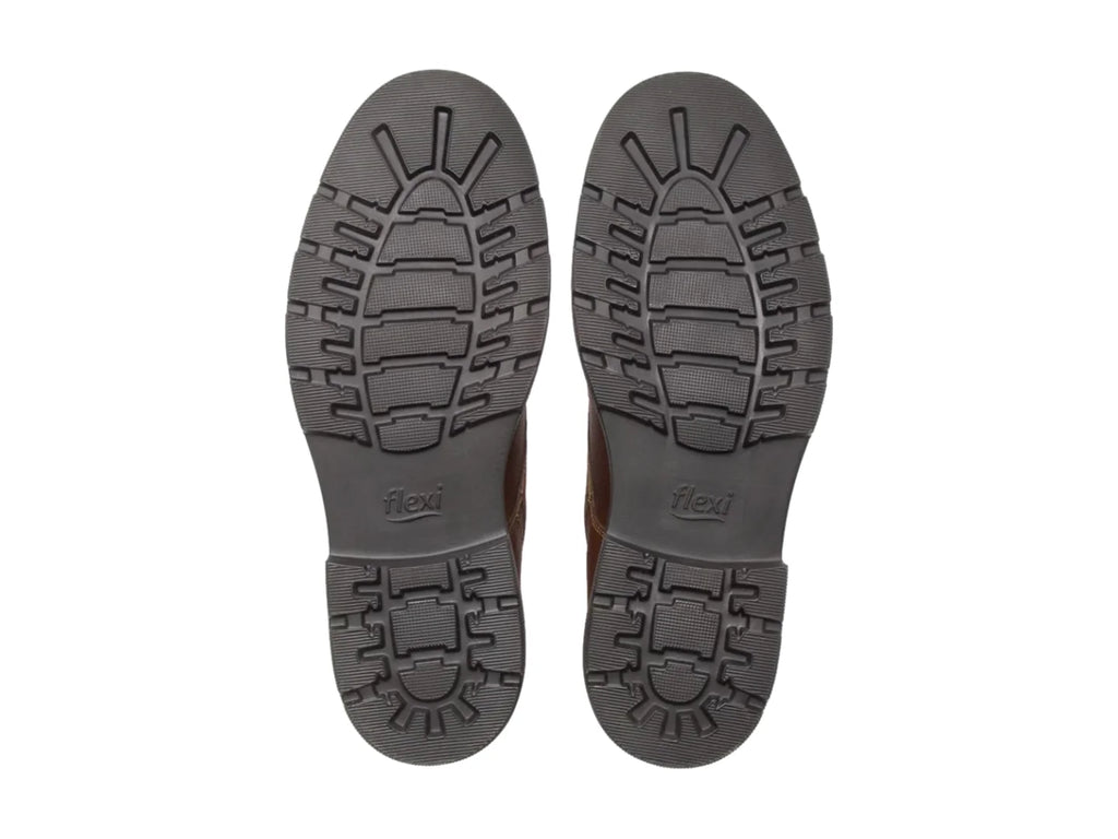 Botas Flexi Café de Cuero Vacuno para Hombre