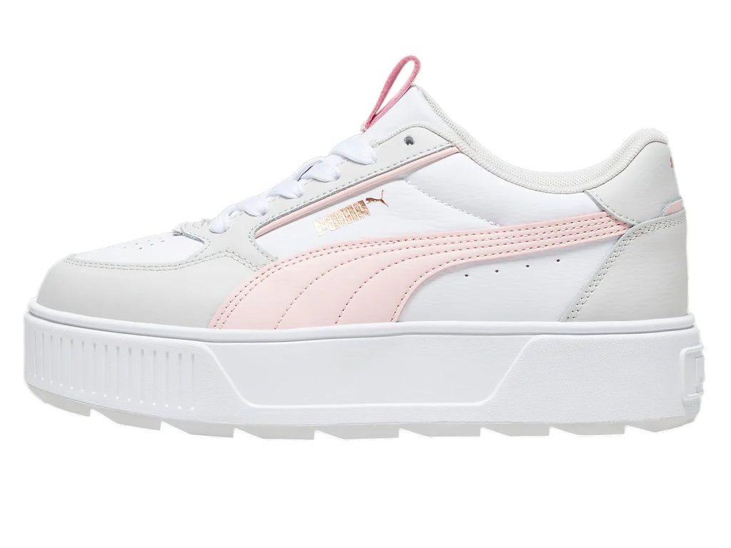 Tenis PUMA Blanco Rosa y Gris para Mujer
