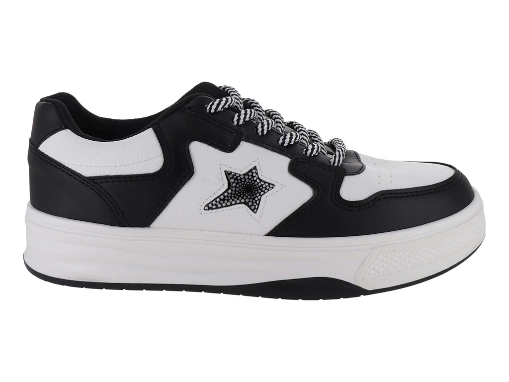 Tenis Clasben Sidney Blanco y Negro para Mujer