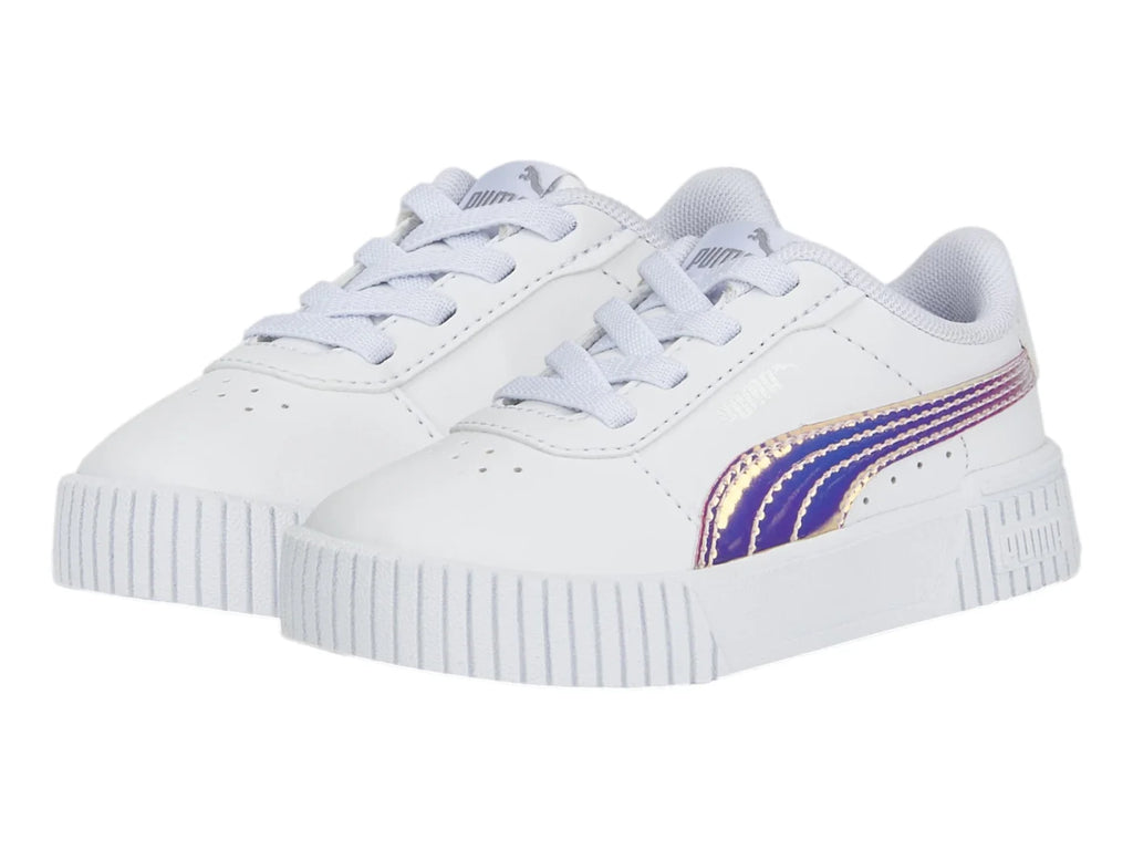 Tenis PUMA Carina 20 Holo Blanco y Plata para Niña