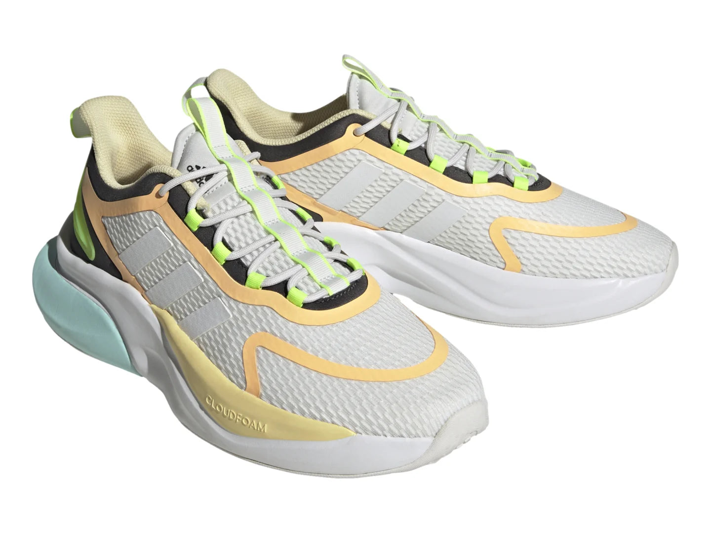 Tenis Adidas Alphabounce Blanco y Aqua para Hombre