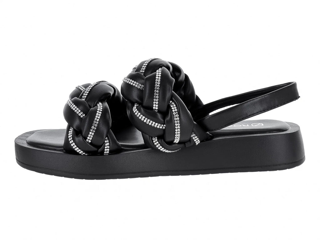 Sandalias Roze Color Negro para Mujer
