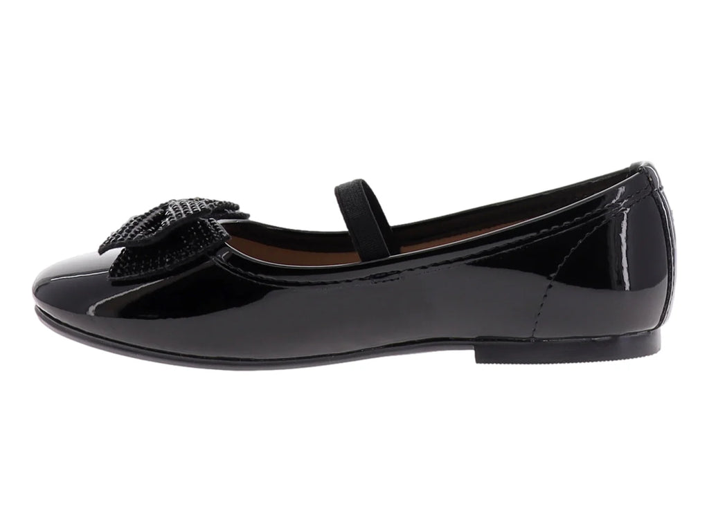 Zapatos Flats 4EVER Charol Negro para Niña