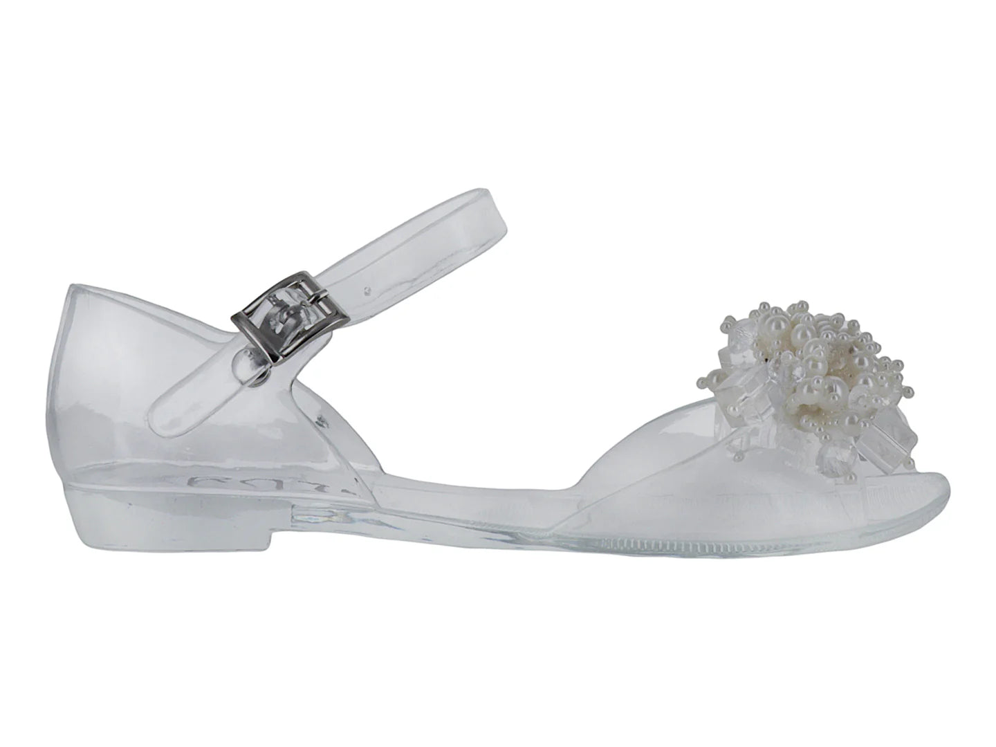Sandalias Roze Transparentes Blancas para Niña