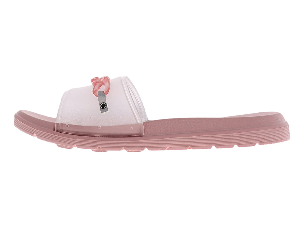 Sandalias Elega Palo de Rosa Transparente para Mujer