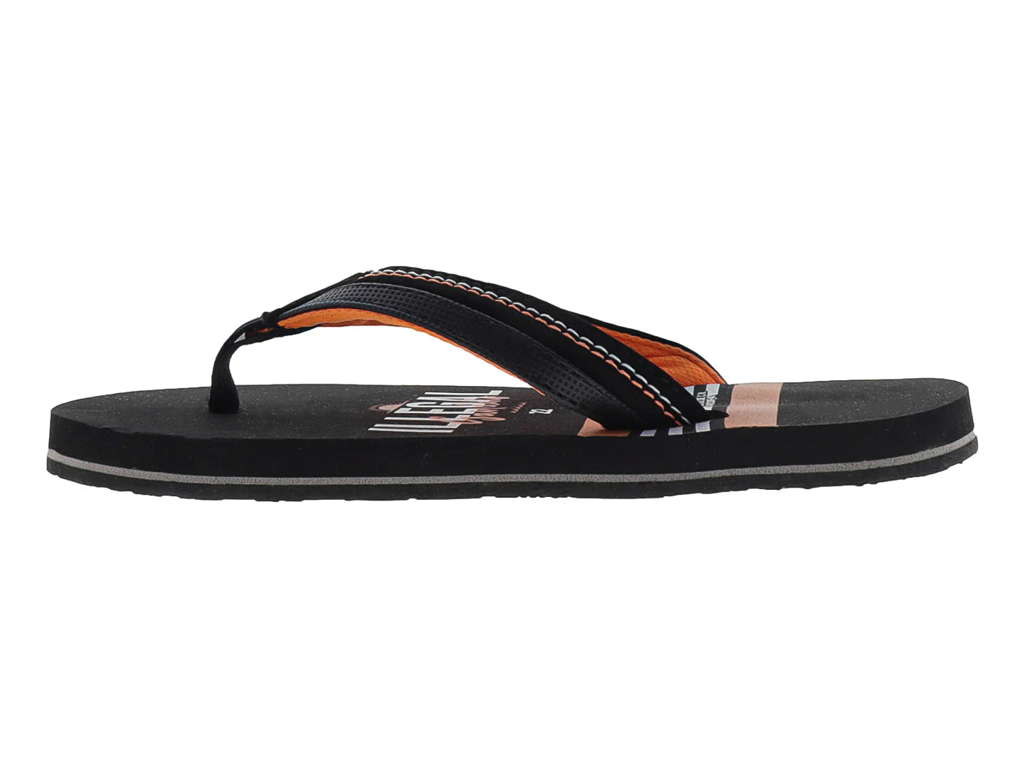 Sandalias Illegal Naranja y Negro para Niño