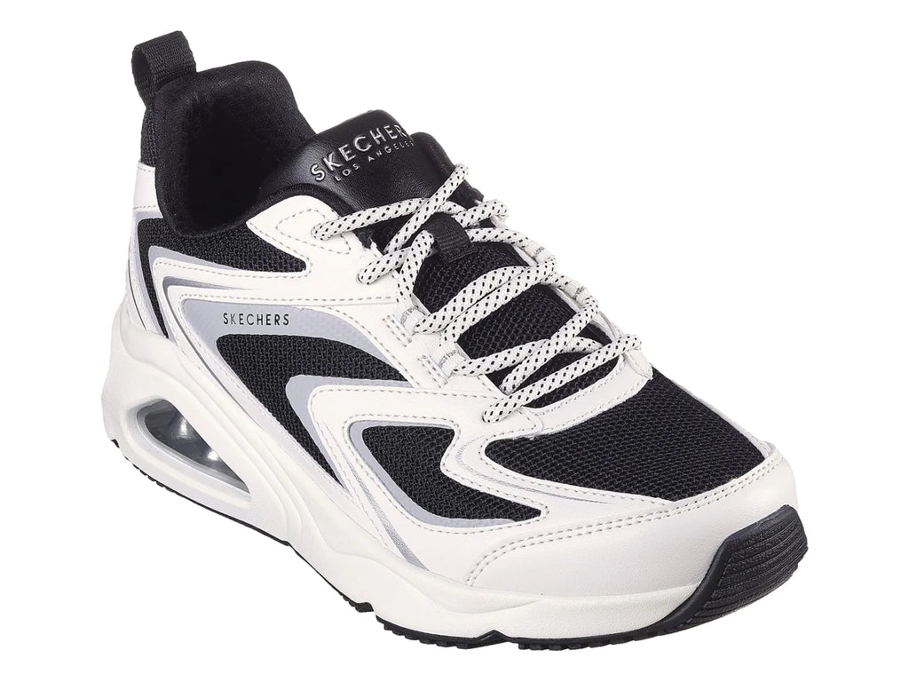 Tenis Skechers Tres Air One Blanco y Negro para Mujer