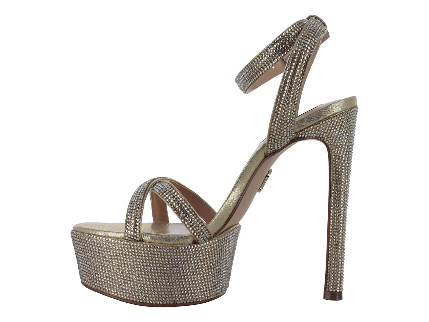 Sandalias de Tacón Steve Madden Dorado para Mujer