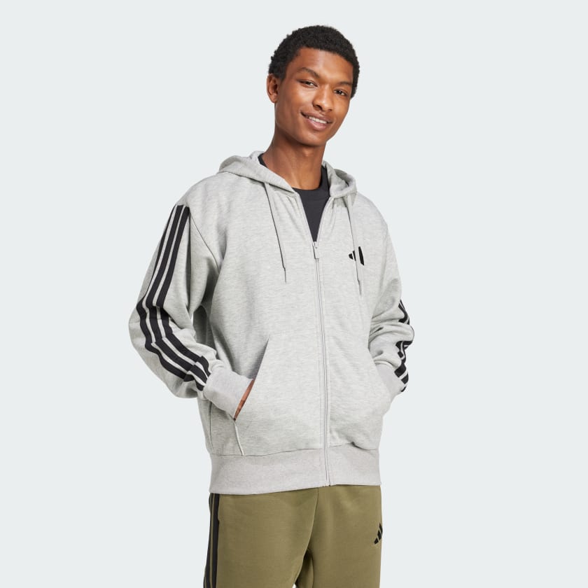 Men's adidas Essentials 3-Stripes Fleece Hoodie