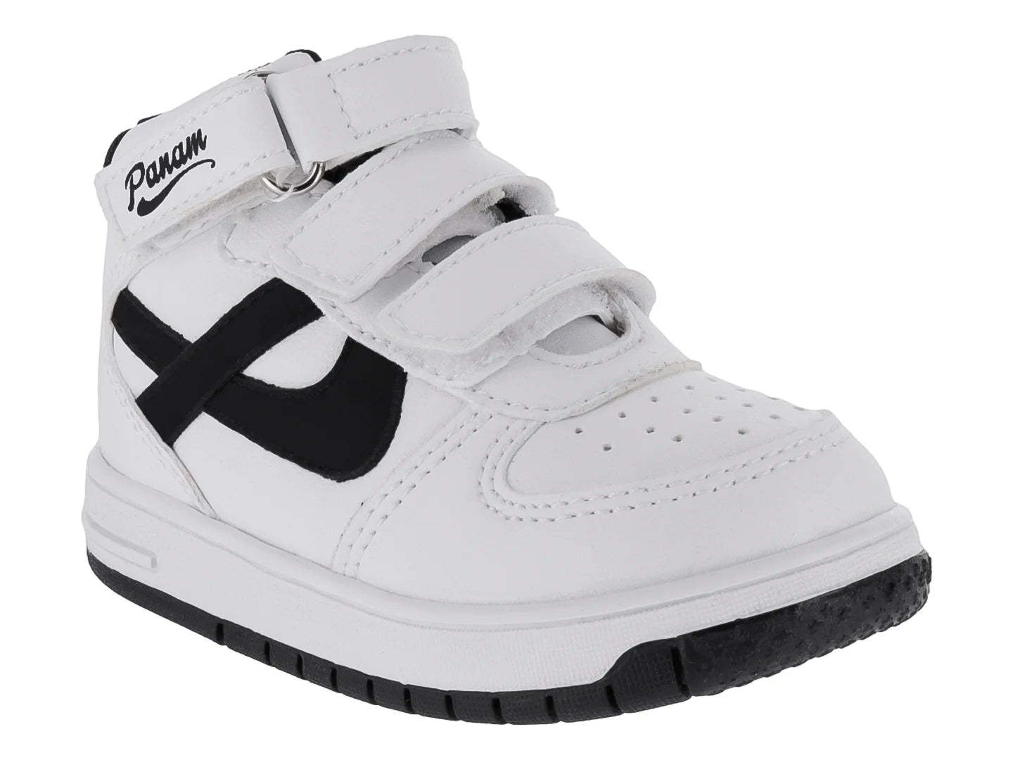 Tenis Panam Blanco y Negro para Niño