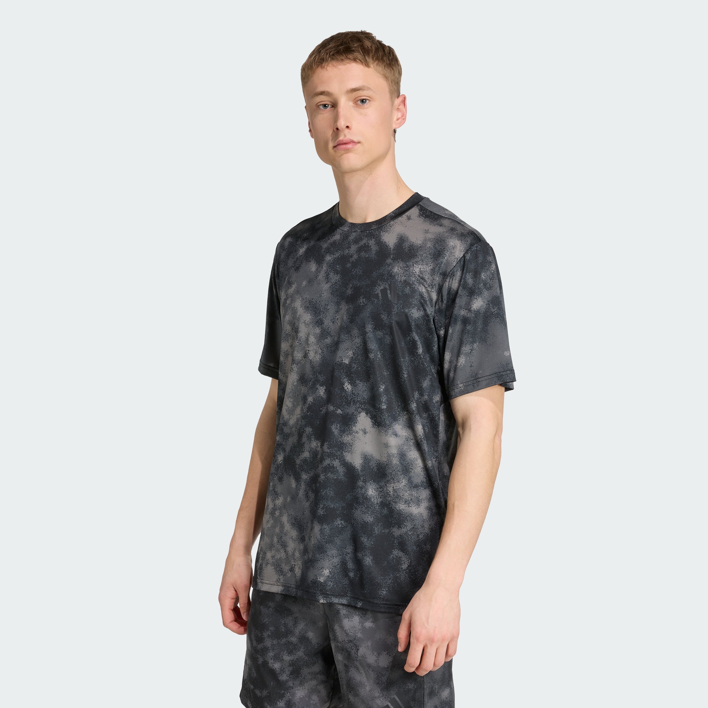 Men's adidas Train Essentials Seasonal All Over Print Tee