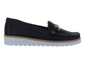 Zapatos Mocasines Luna Rosa Negro para Mujer
